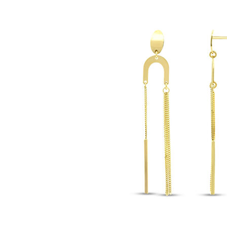 Tasarım Altın Küpe - 14K - 3.40gr