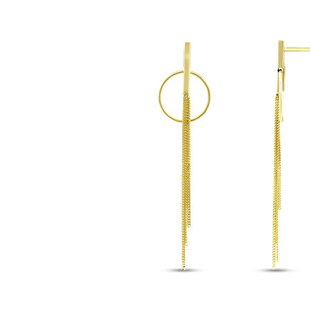 Tasarım Altın Küpe - 14K - 3.66gr