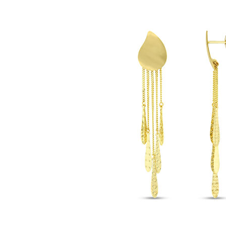 Tasarım Altın Küpe - 14K - 4.04gr