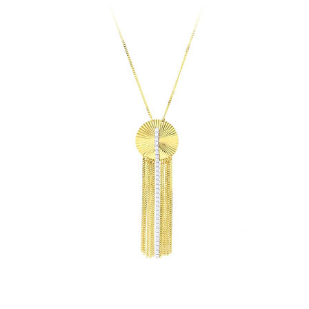 Tasarım Altın Kolye - 14K - 5.08gr