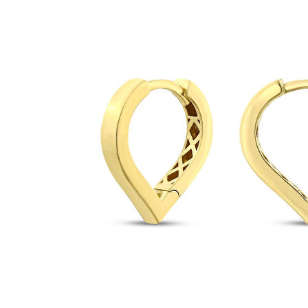 Tasarım Altın Küpe - 14K - 2.55gr