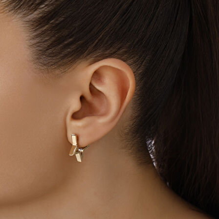 Yıldız Altın Küpe - 14K - 3.20gr