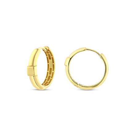 Altın Halka Küpe - 14K - 2.72gr
