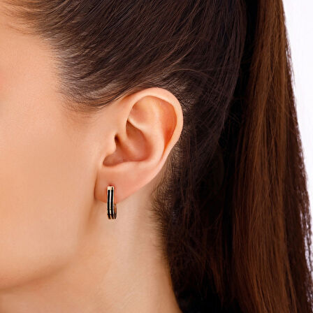 Tasarım Altın Küpe - 14K - 2.99gr