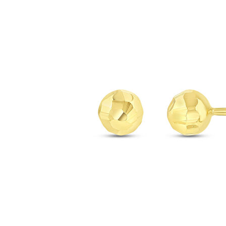 Altın Top Küpe - 14K - 0.67gr