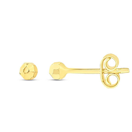 Altın Top Küpe - 14K - 0.46gr