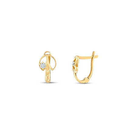 Figürlü Altın Çocuk Küpe - 14K - 1.27gr