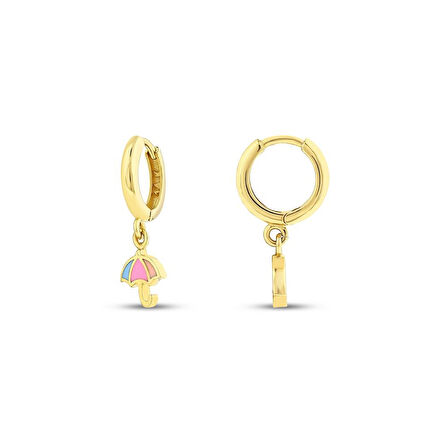 Figürlü Altın Çocuk Küpe - 14K - 2.37gr