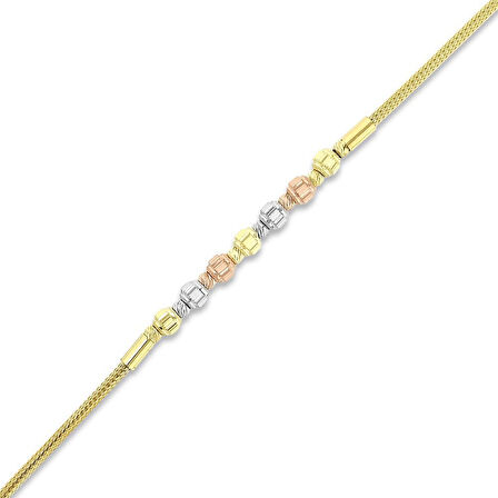 Altın Tasarım Bileklik - 14K - 3.45gr
