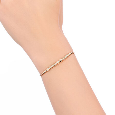 Altın Tasarım Bileklik - 14K - 3.38gr