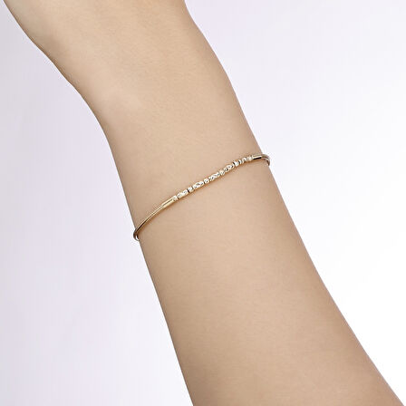 Altın Tasarım Bileklik - 14K - 3.07gr