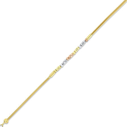 Altın Tasarım Bileklik - 14K - 3.13gr