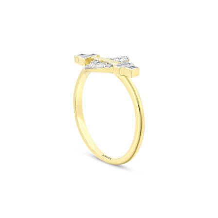 Tasarım Altın Yüzük - 14K - 2.21gr