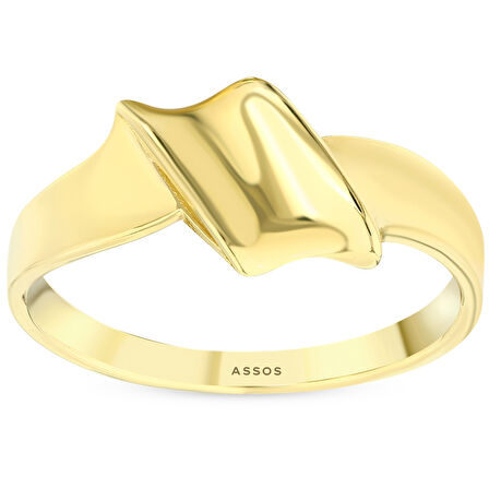 Tasarım Altın Yüzük - 14K - 2.41gr