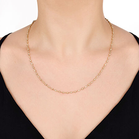 Tasarım Altın Kolye - 14K - 5.22gr