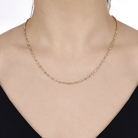 Tasarım Altın Kolye - 14K - 5.25gr