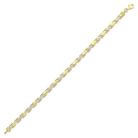 Altın Tasarım Bileklik - 14K - 8.54gr