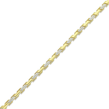 Altın Tasarım Bileklik - 14K - 8.54gr