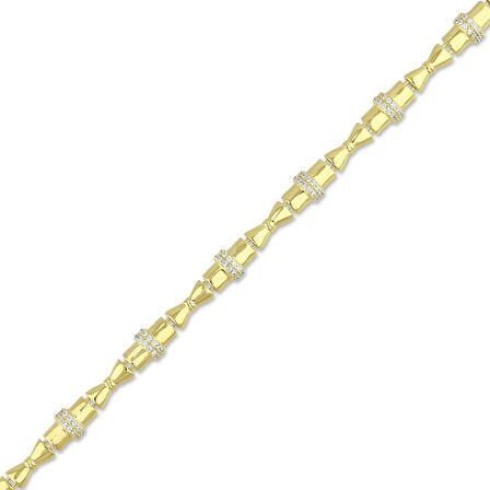Altın Tasarım Bileklik - 14K - 6.23gr