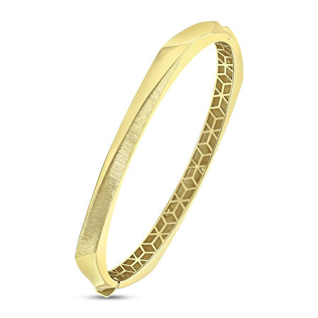 Altın Tasarım Kelepçe - 14K - 10.30gr