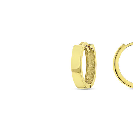 Altın Halka Küpe - 14K - 2.24gr