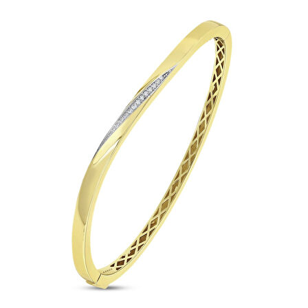 Altın Tasarım Kelepçe - 14K - 7.05gr