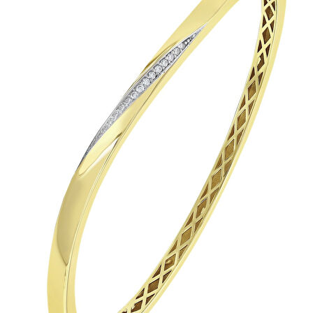 Altın Tasarım Kelepçe - 14K - 7.05gr