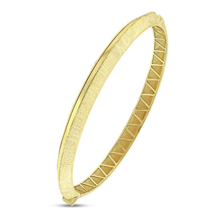 Altın Tasarım Kelepçe - 14K - 8.90gr