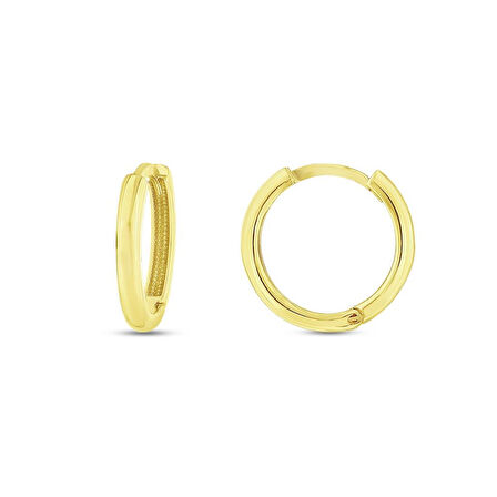 Altın Halka Küpe - 14K - 1.88gr