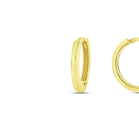 Altın Halka Küpe - 14K - 1.88gr