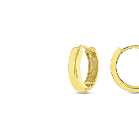 Altın Halka Küpe - 14K - 2.62gr