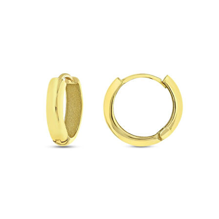 Altın Halka Küpe - 14K - 3.03gr