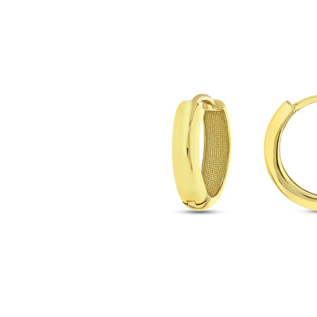 Altın Halka Küpe - 14K - 3.03gr