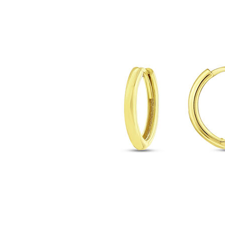 Altın Halka Küpe - 14K - 2.66gr