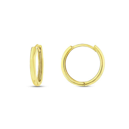 Altın Halka Küpe - 14K - 2.92gr