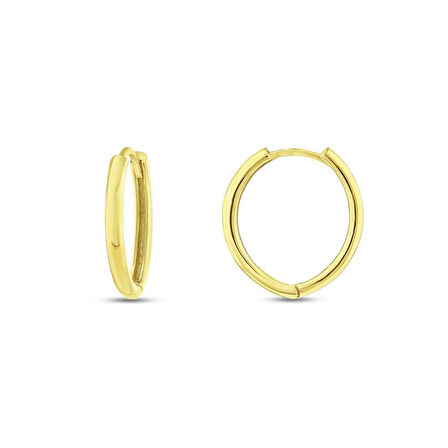 Altın Halka Küpe - 14K - 3.61gr