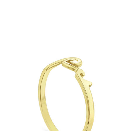 Tasarım Altın Yüzük - 14K - 1.15gr