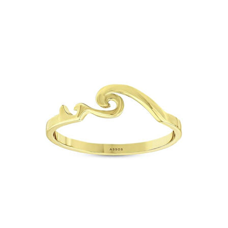 Tasarım Altın Yüzük - 14K - 1.15gr