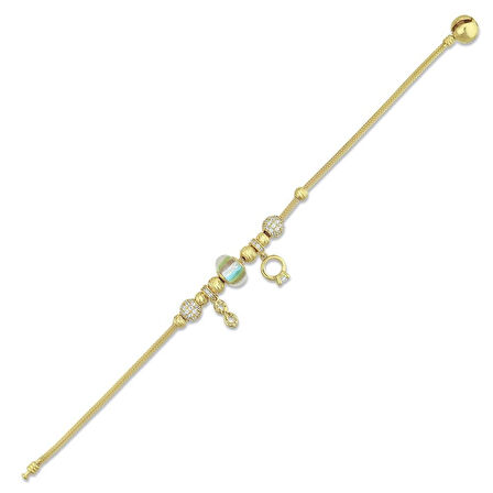 Altın Charm Bileklik - 14K - 8.53gr