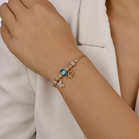 Altın Charm Bileklik - 14K - 8.33gr