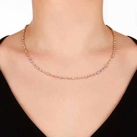 Tasarım Altın Kolye - 14K - 6.19gr