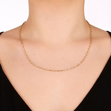 Tasarım Altın Kolye - 14K - 5.20gr