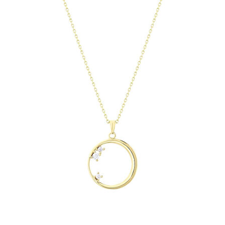 Tasarım Altın Kolye - 14K - 1.95gr