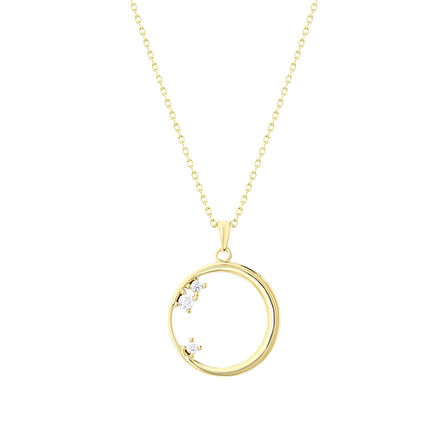 Tasarım Altın Kolye - 14K - 1.95gr
