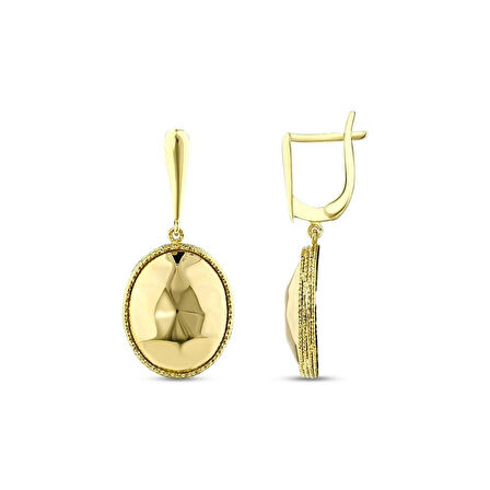 Tasarım Altın Küpe - 14K - 5.82gr