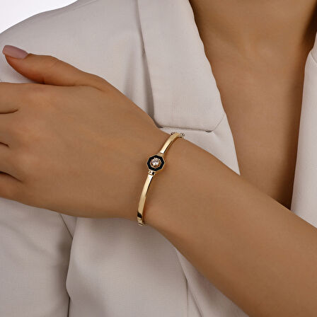 Tasarım Altın Kelepçe - 14K - 6.25gr