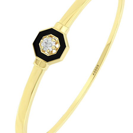 Tasarım Altın Kelepçe - 14K - 6.25gr