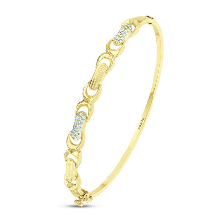 Tasarım Altın Kelepçe - 14K - 5.74gr