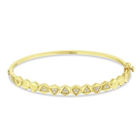 Tasarım Altın Kelepçe - 14K - 5.94gr