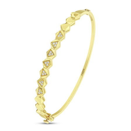 Tasarım Altın Kelepçe - 14K - 5.94gr